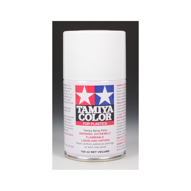 Tamiya Color Spray Paint 100ml  -  TS-27 Flat White