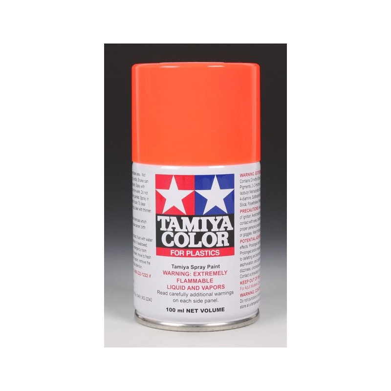 Tamiya Color Spray Paint 100ml  -  TS-36 Fluorescent Red