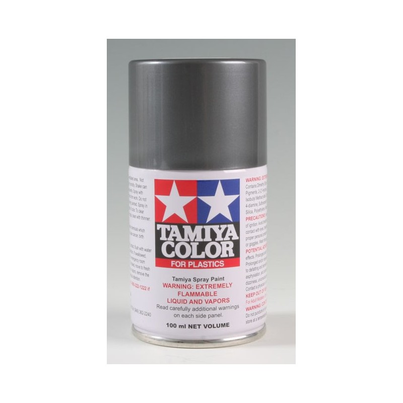 Tamiya Color Spray Paint 100ml  -  TS-100 Bright Gun Metal