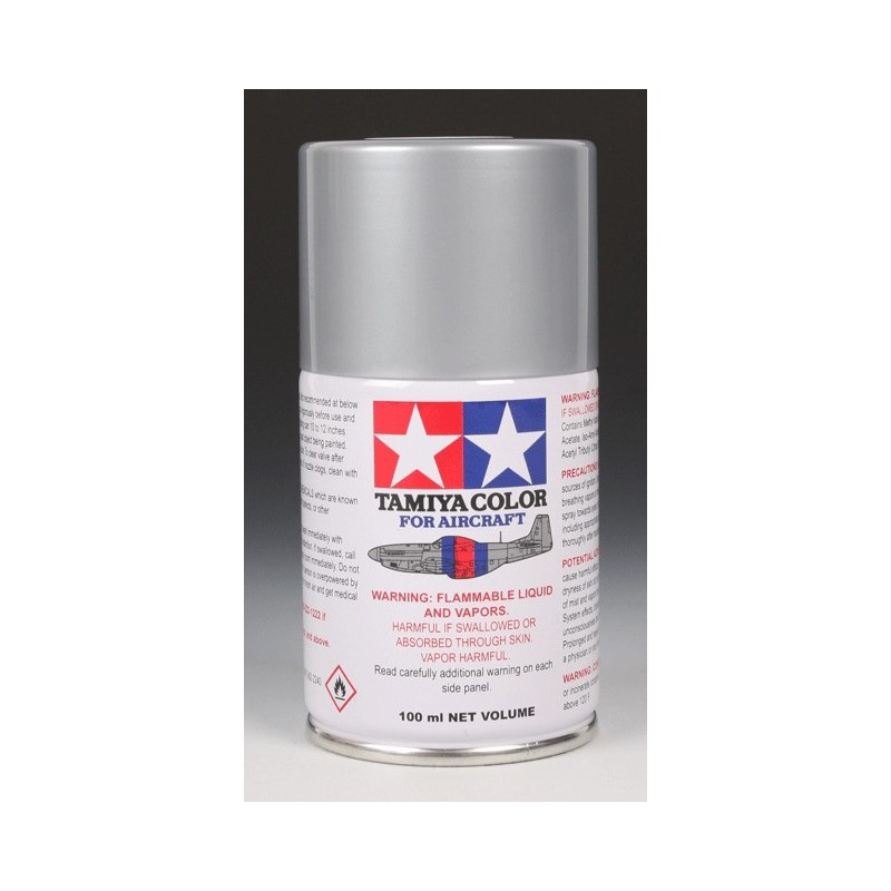 Tamiya Color Spray Paint 100ml  -  AS-12 Bare Metal Silver