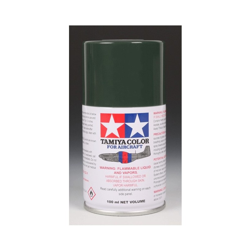 Tamiya Color Spray Paint 100ml  -  AS-24 Dark Green (Luftwaffe)