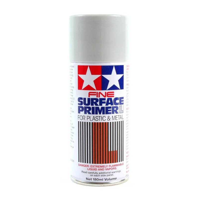 Tamiya Fine Surface Primer (L) Spray 180ml  -  Grey