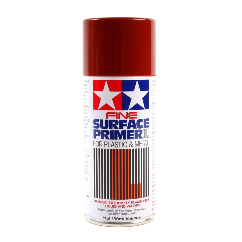 Tamiya Fine Surface Primer (L) Spray 180ml  -  Oxyde Red