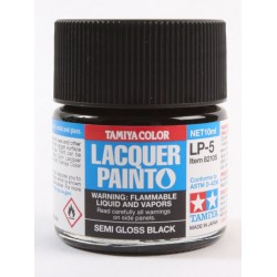 Tamiya Lacquer Paint 10ml  -  LP-5 Semi Gloss Black