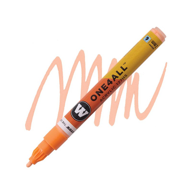 Peach Pastel One4all Acrylic Paint Marker 2mm  Molotow 127.214