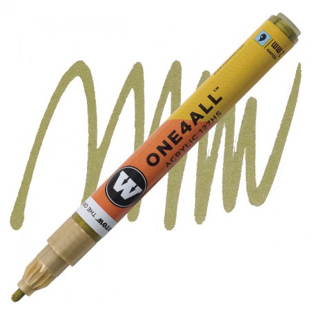 Metallic Gold  One4all Acrylic Paint Marker 2mm  Molotow 127.306