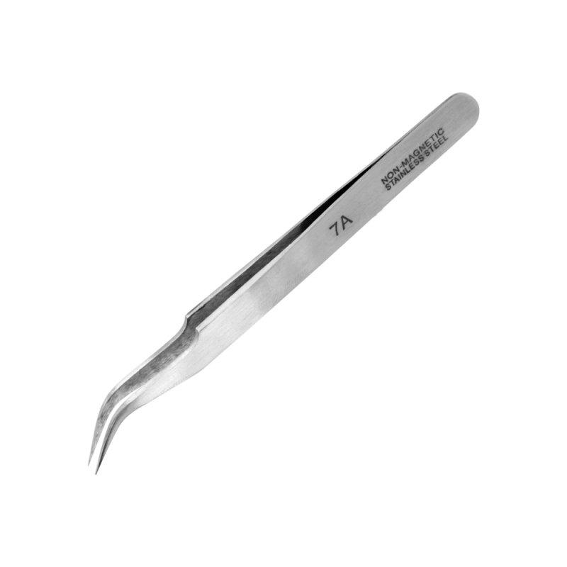 Extra-Fine Curved Stainless Steel Tweezers (115mm) - Modelcraft