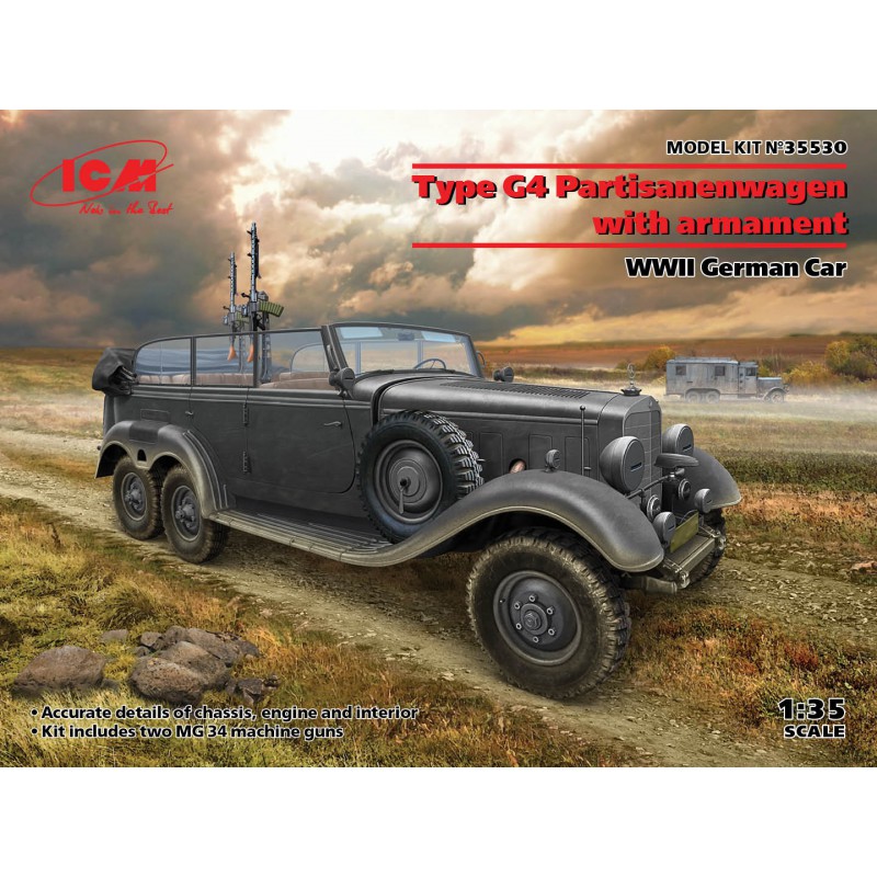 Mercedes-Benz W31 (Type G4) WWII German Car  -  ICM (1/35)