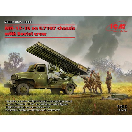 Chevrolet G7107 + BM-13-16 & Soviet Crew  -  ICM (1/35)