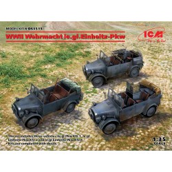 le.gl. Einheitz-Pkw Kfz.1 + Pkw Kfz.2 + Pkw Kfz.4  -  ICM (1/35)