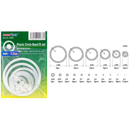 Cercles en plastique Gabarit B-Set - MasterTools