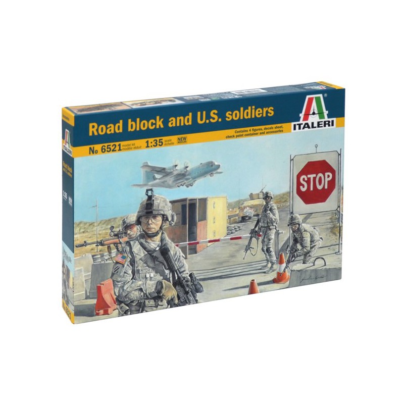 Road Block & U.S. Soldiers  -  Italeri (1/35)