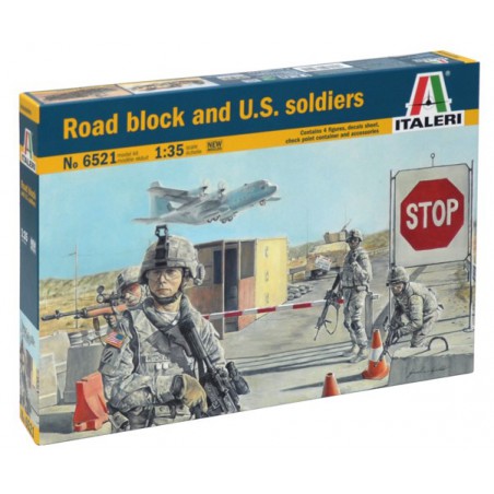 Road Block & U.S. Soldiers  -  Italeri (1/35)