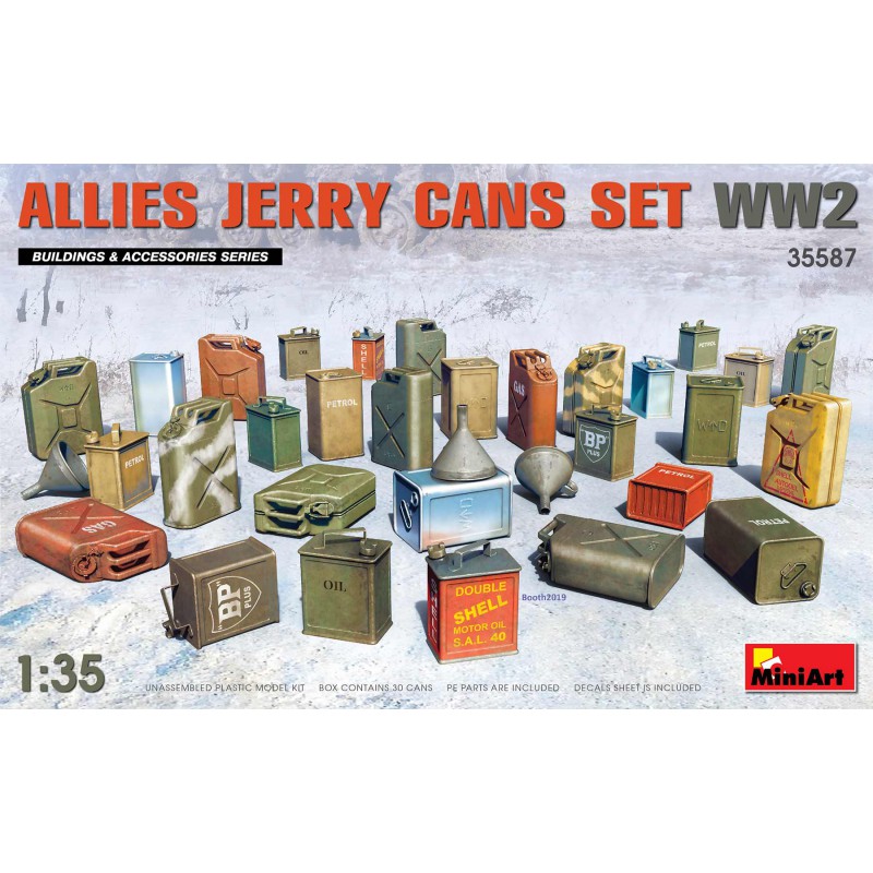 Allies Jerry Cans Set WWII  -  MiniArt (1/35)