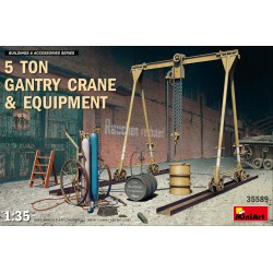 5 Ton Gantry Crane & Equipment  -  MiniArt (1/35)