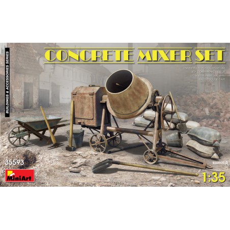 Concrete Mixer Set  -  MiniArt (1/35)