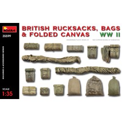 British Rucksacks, Bags & Folded Canvas  -  MiniArt (1/35)