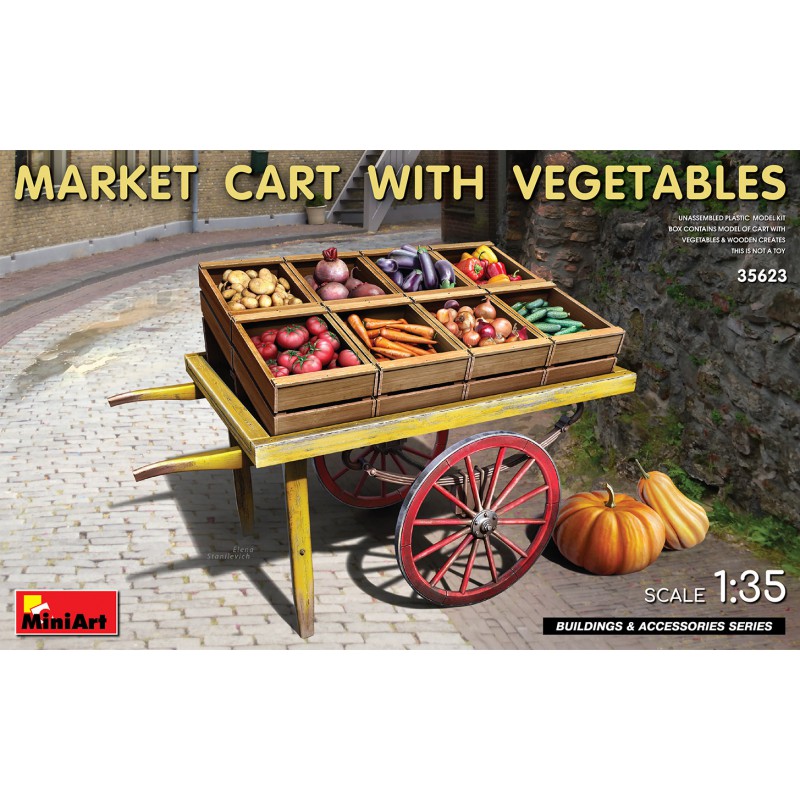 Market Cart with Vegetables  -  MiniArt (1/35)