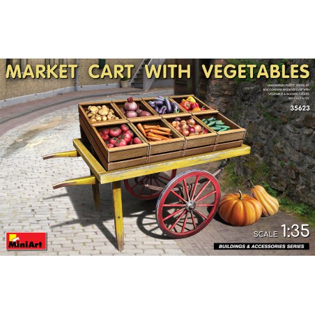 Market Cart with Vegetables  -  MiniArt (1/35)