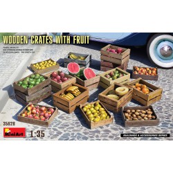 Wooden Crates with Fruit  -...