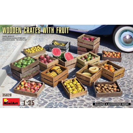 Wooden Crates with Fruit  -  MiniArt (1/35)