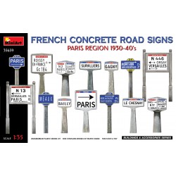 French Concrete Road Signs...