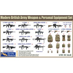 Modern British Army Weapons & Personnel Equipment Set  -  Gecko Models (1/35)