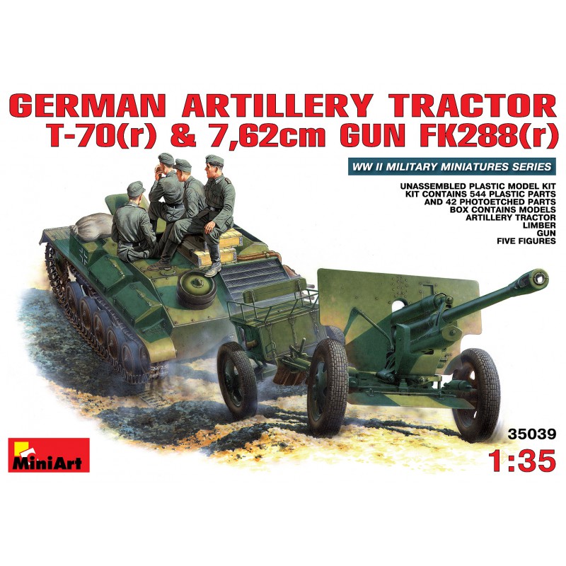 T-70 & FK288 7,62cm Gun German Artillery Tractor  -  MiniArt (1/35)