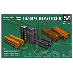 Ammunition Crates & Containers for 105mm Howitzer  -  AFV Club (1/35)