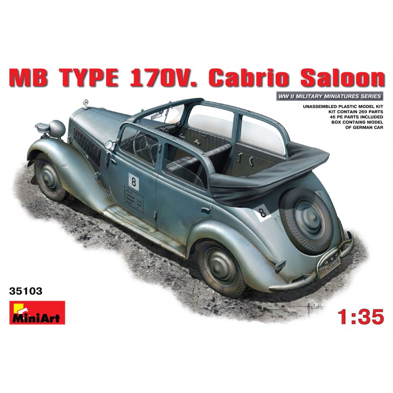 Mercedes-Benz Type 170V Cabrio Saloon  -  MiniArt (1/35)