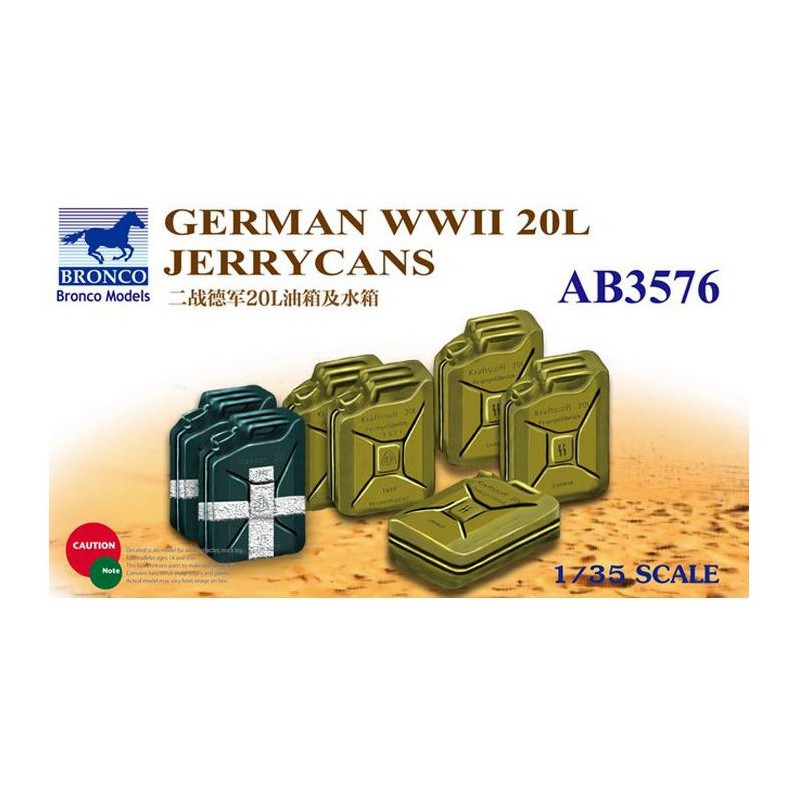 German 20L Jerrycans WWII  -  Bronco (1/35)