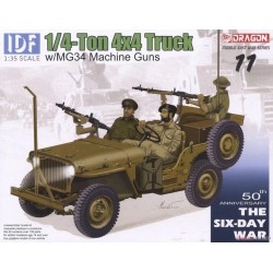 Jeep Willys 1/4 Ton 4x4 with MG34 Machine Gun IDF  -  Dragon (1/35)