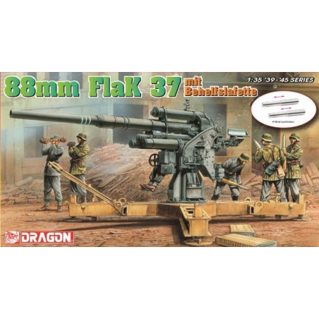 Flak 37 88mm mit Behelfslafette  -  Dragon (1/35)