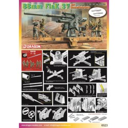 Flak 37 88mm mit Behelfslafette  -  Dragon (1/35)