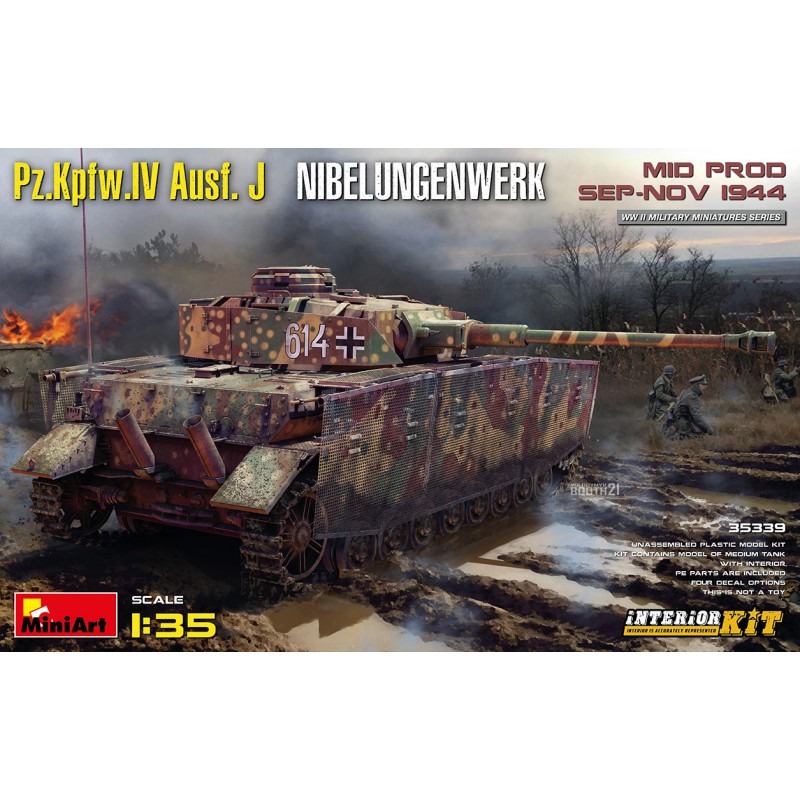 Pz.Kpfw.IV Ausf.J Nibelungenwerk Mid.Prod. Sep-Nov 1944  -  MiniArt (1/35)