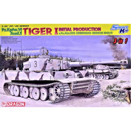 Pz.Kpfw.VI Ausf.E Tiger I "Initial Production" s.Pz.Abt.502 3in1  -  Dragon (1/35)