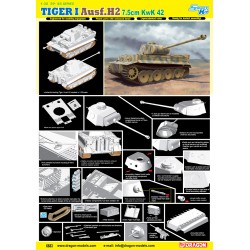 Tiger I Ausf.H2 7,5cm KwK 42  -  Dragon (1/35)