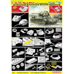 T34/76 Model 1943 with Commander Cupola N°183 Factory  -  Dragon (1/35)