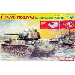 T34/76 Model 1943 with Commander Cupola N°183 Factory  -  Dragon (1/35)