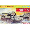 T34/76 Model 1943 with Commander Cupola N°183 Factory  -  Dragon (1/35)