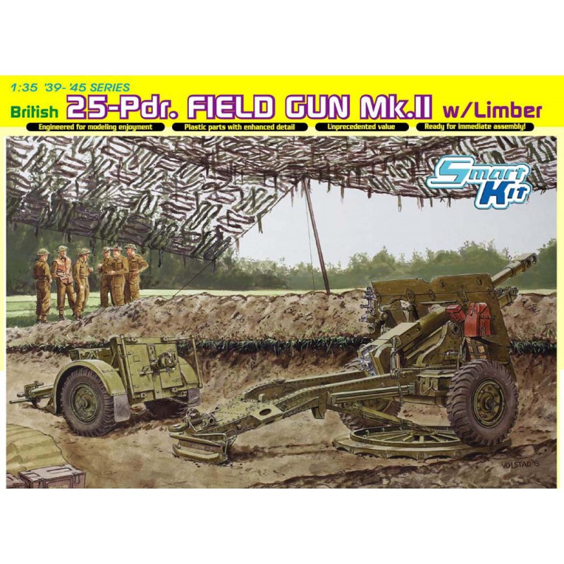 British 25-Pdr. Field Gun Mk.II with Limber - Dragon (1/35)