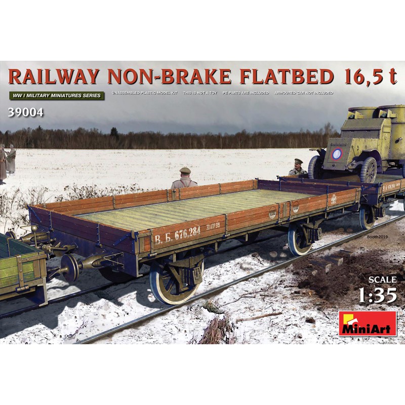 Railway Non-Brake Flatbed 16,5t  -  MiniArt (1/35)