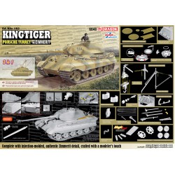 Sd.Kfz.182 Kingtiger Porsche Turret with Zimmerit  -  Dragon (1/35)