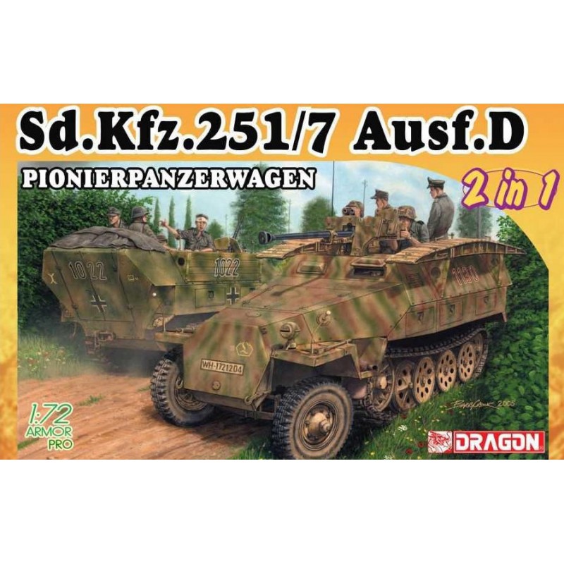 Sd.Kfz.251/7 Ausf.D Pionierpanzerwagen 2in1  Dragon (1/72)