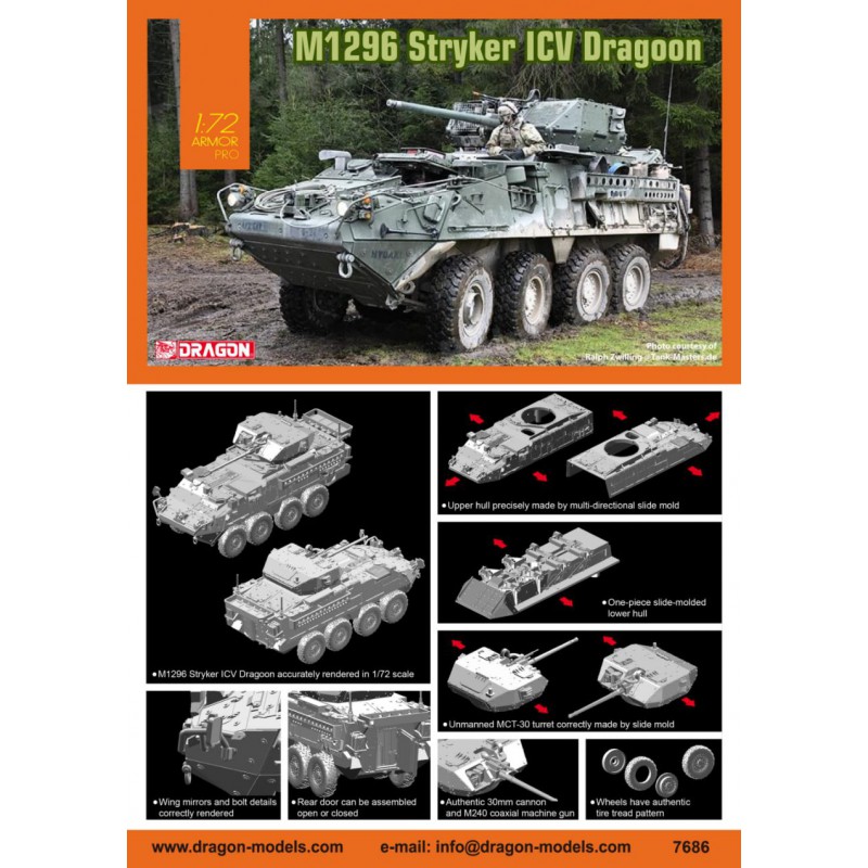 M1296 Stryker ICV Dragoon  -  Dragon (1/72)