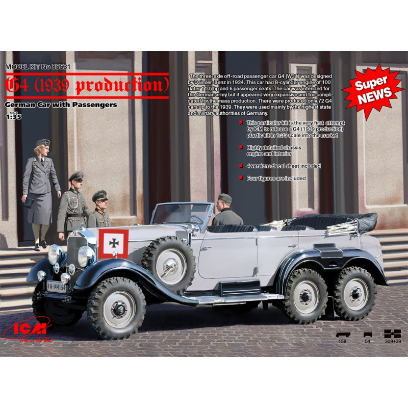 Mercedes-Benz G4 1939 with Passengers  -  ICM (1/35)