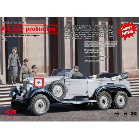 Mercedes-Benz G4 1939 with Passengers  -  ICM (1/35)