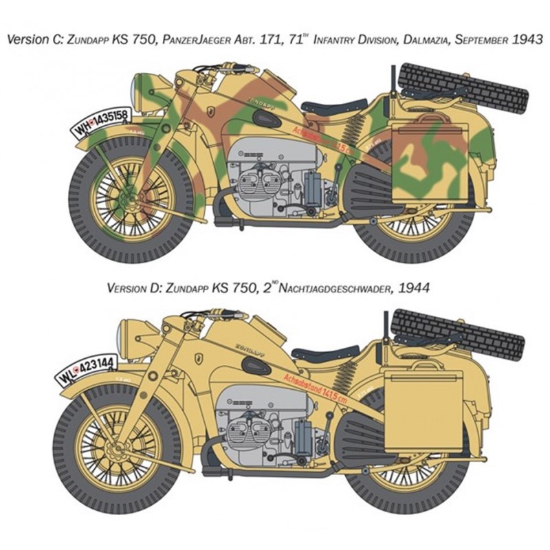 Modèle Réduitaleri Zündapp KS750 - Maquette à Monter