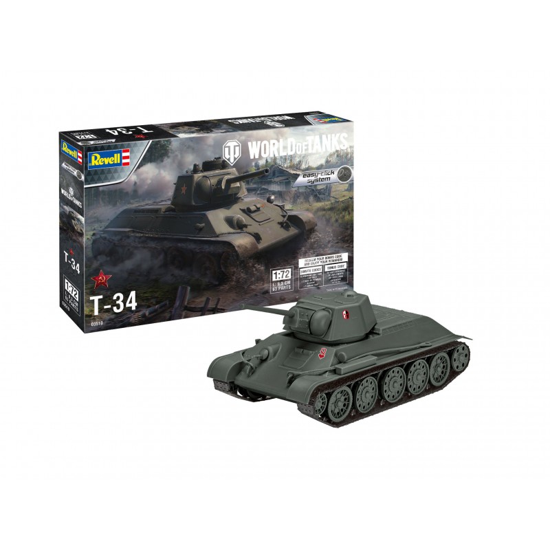 World of Tanks  T-34 (Easy-Click System)  -  Revell (1/72)