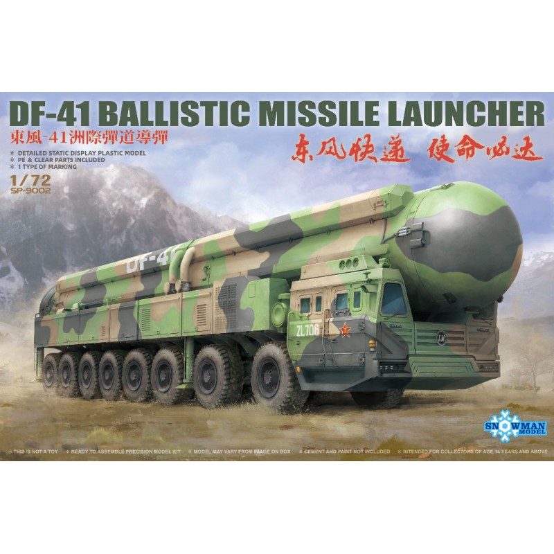 DF-41 Ballistic Missile Launcher  -  Snowman Model (1/72)